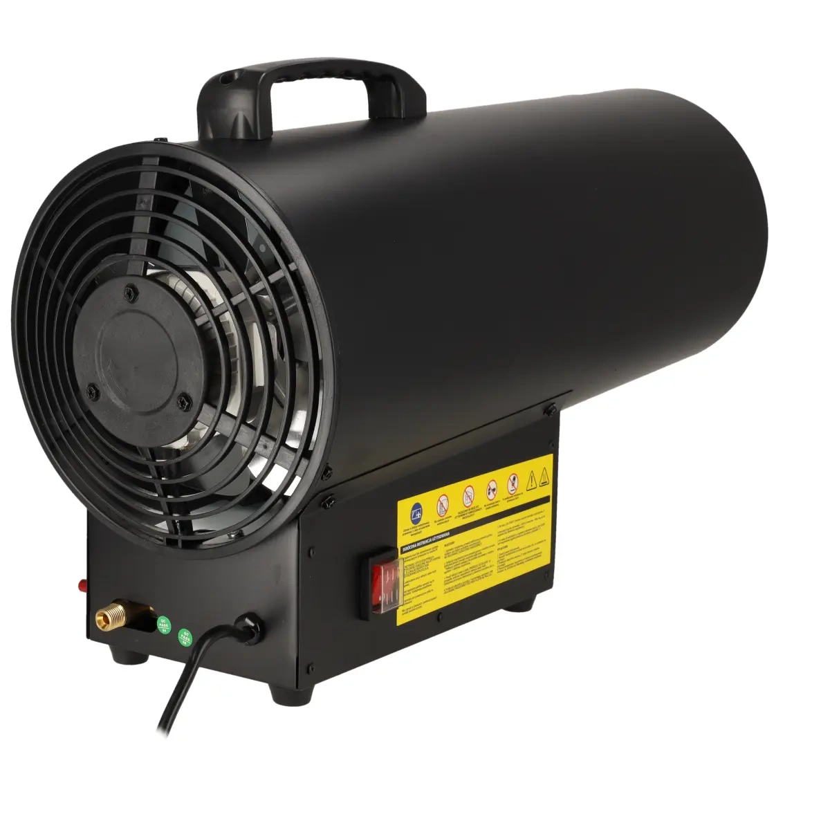 Dedra plynové topidlo 17-50 kW s regulací DED9947 černé, LPG dělo, ohřívač plynový