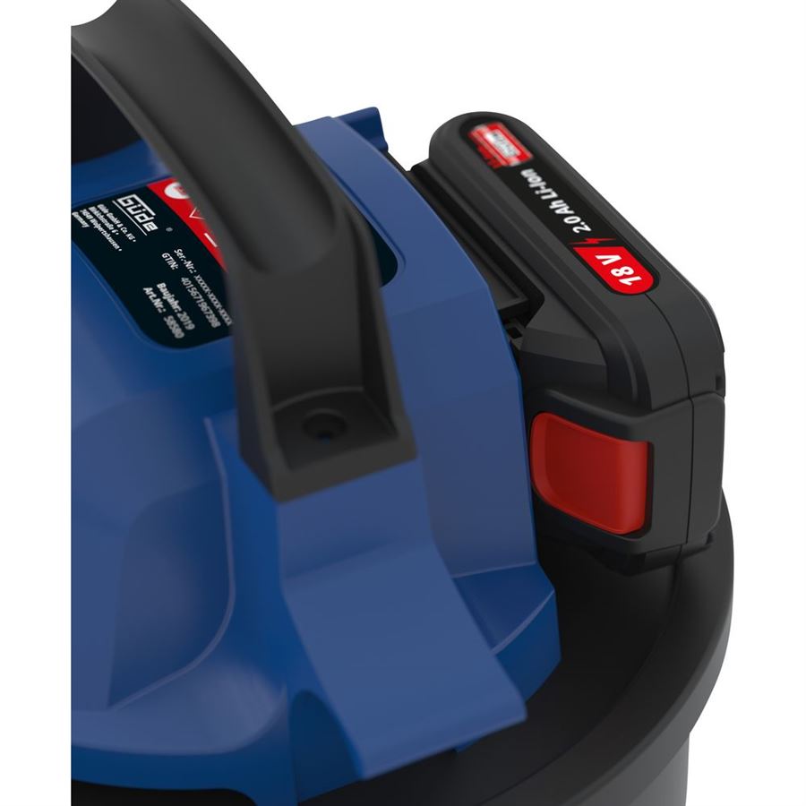 Güde Akumulátorový vysavač popela AS 18-201-05, 58580, Li-Ion 18V 2,0Ah + nabíječka