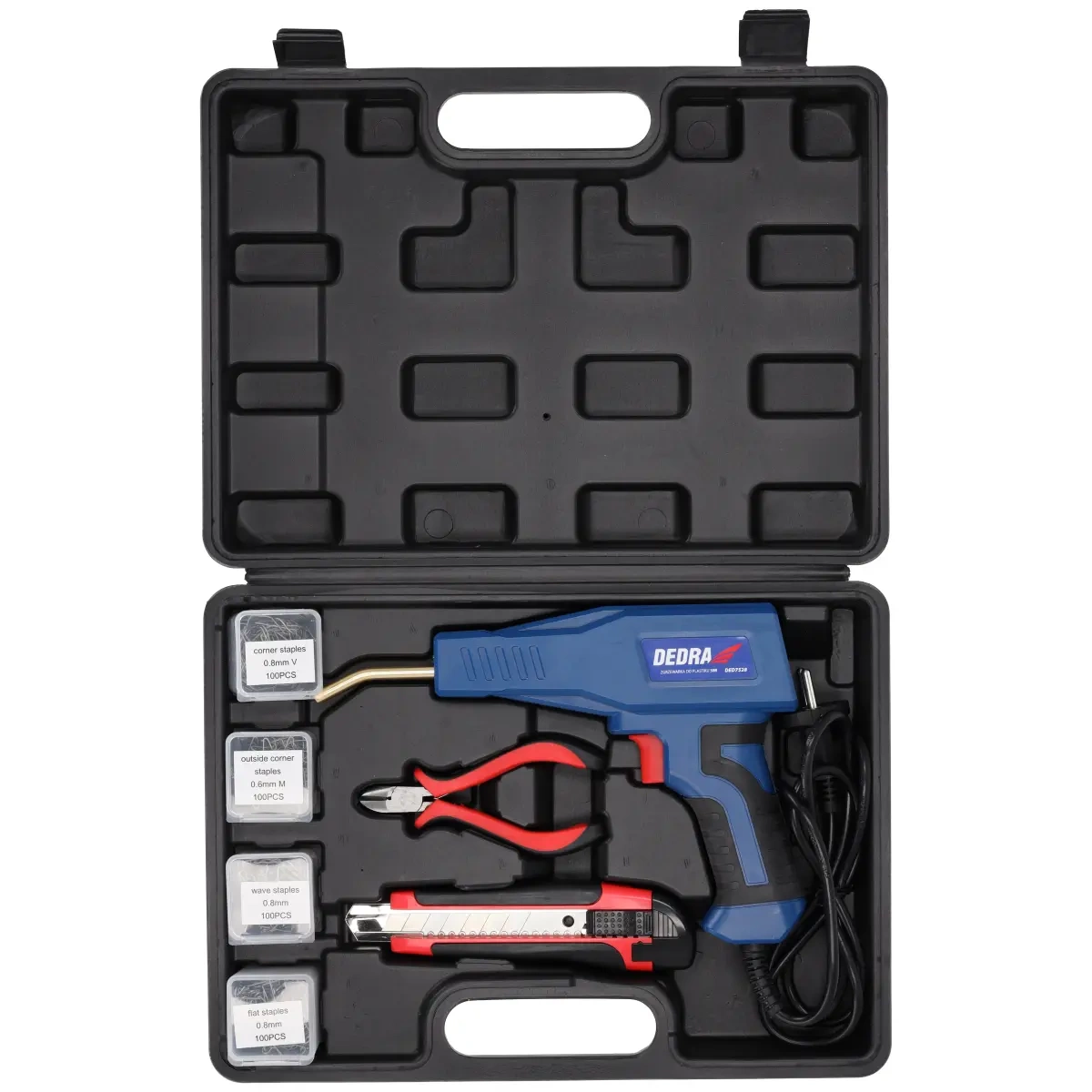 Dedra svářečka plastů 50W 500⁰C DED7528 + sponky 400 ks