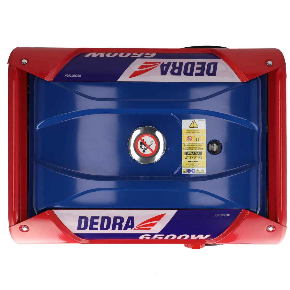 Dedra elektrocentrála 6,5/6KW AVR, 1x230V, 1x400V, 12V DEGB7503K, benzínová, ruční start