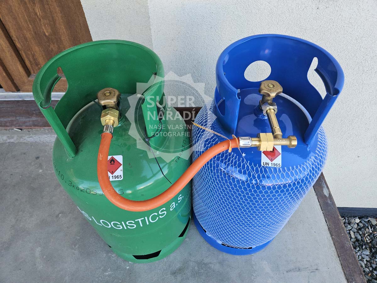 GSK sada k propojení 2 ks PB láhví, hadice 40 cm, T-spojka W21,8 N2432, GOK 04-573-00, těsnění