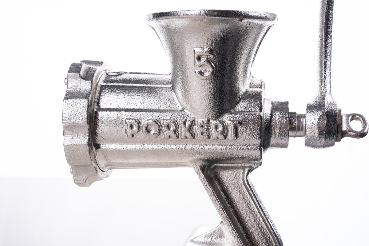 Porkert Mlýnek RKS 5 na maso, litinový 4,5 mm, kuchyňský, ruční 9805000