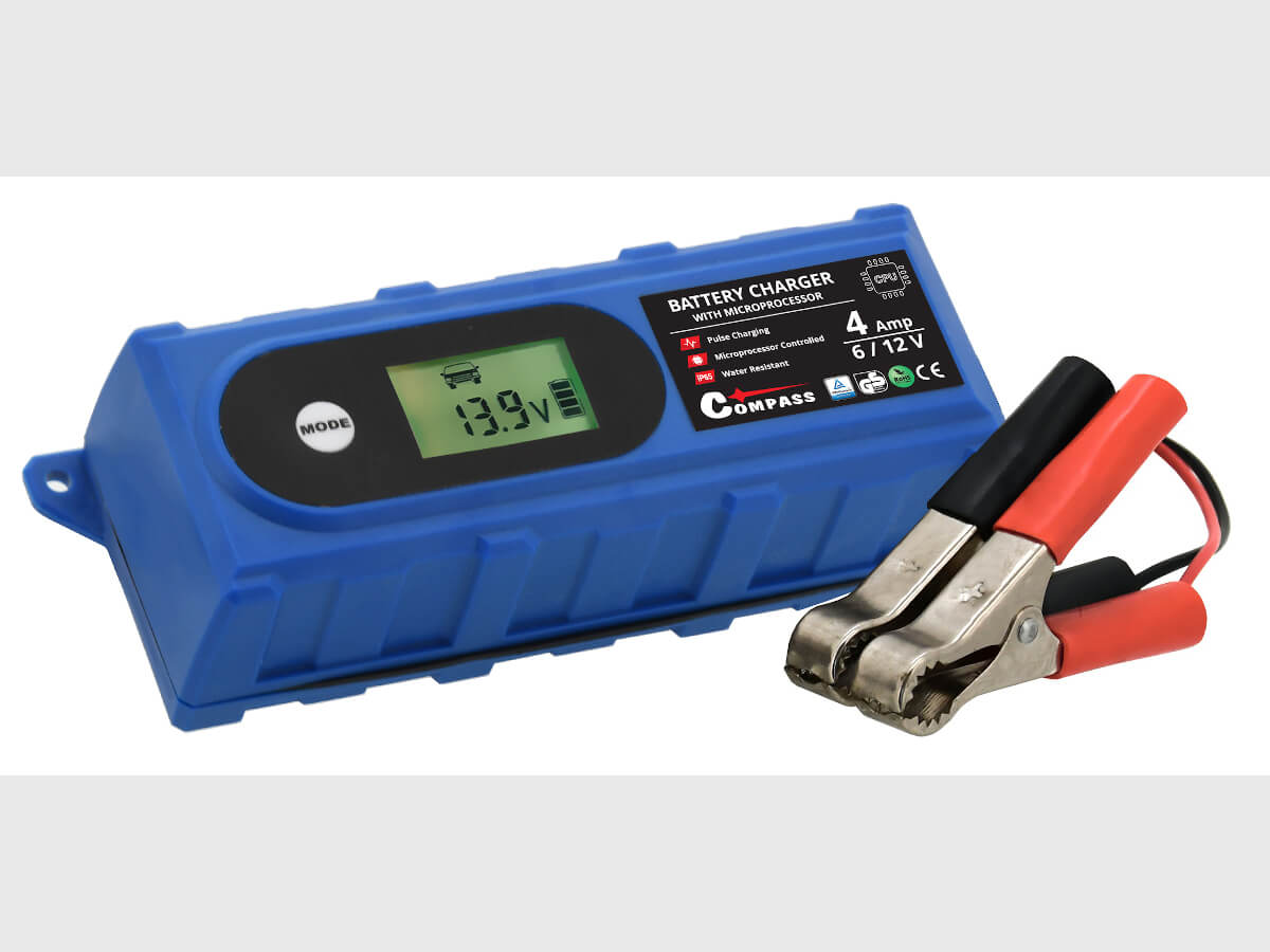 Compass Nabíječka mikroprocesor 3,8Amp 6/12V PB/GEL LCD display, 07146