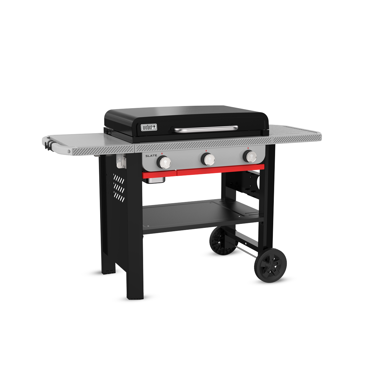 Weber Slate GPD 71 cm Premium plancha gril, 1501794 litinová plotna, 3 hořák, stolky Weber Works