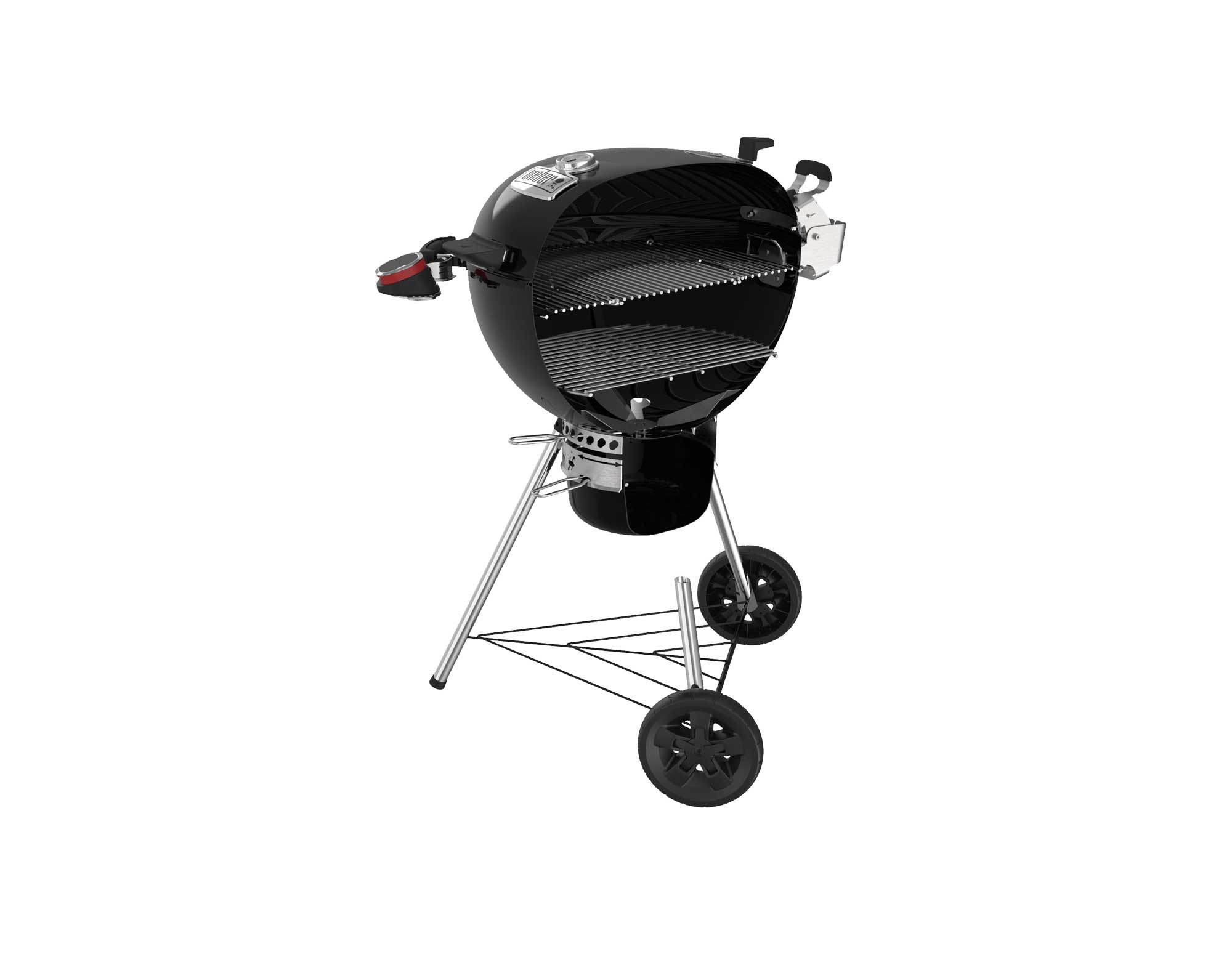Weber Master-Touch GBS Premium E-5770, 57 cm gril na dřevěné uhlí 17301004, černý s pantem
