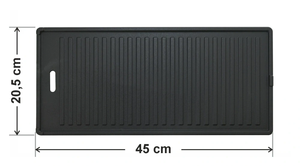 Cattara 14075 Litinový plát ETAGE oboustranný 450x205mm pro gril 14107