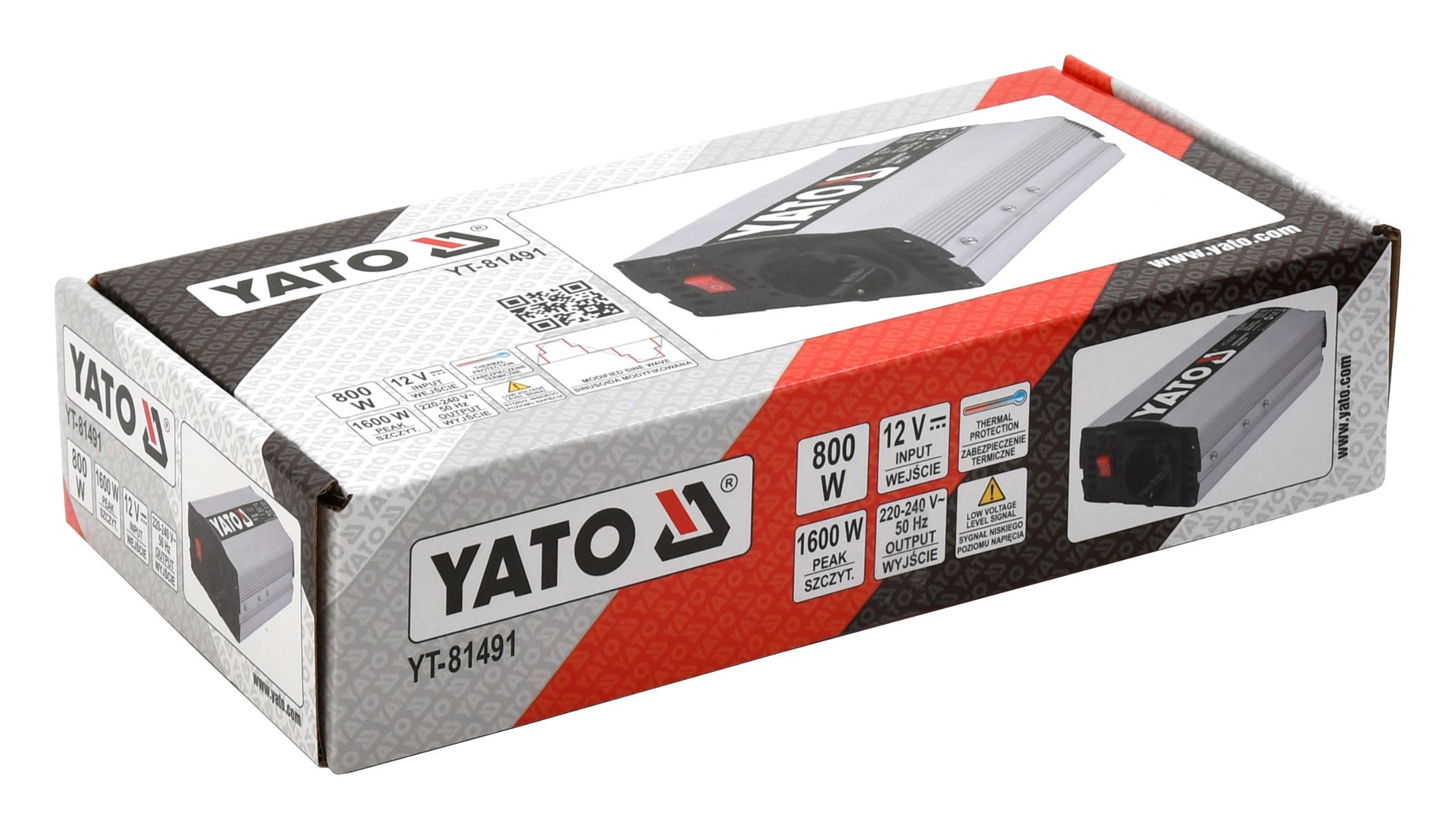 Yato Měnič napětí 12/230V 800W, YT-81491