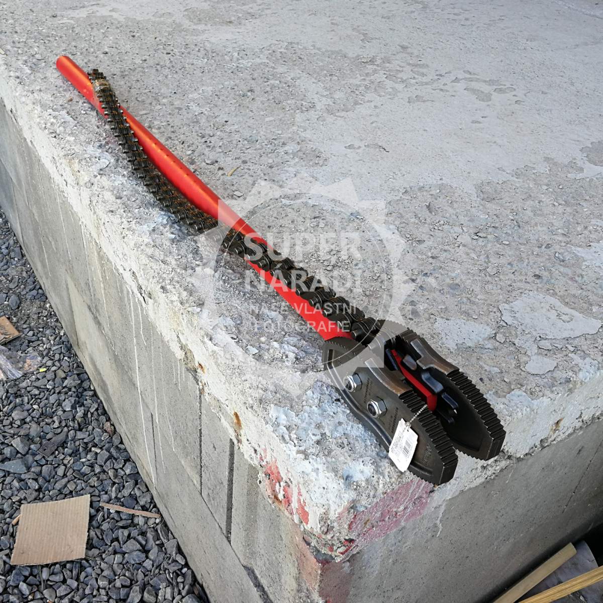 Řetězový hasák 8", L 1280 mm, řetězové kleště, Rothenberger 70246