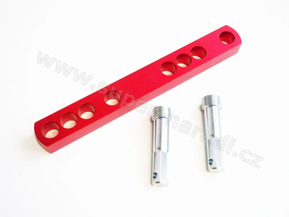 Hliníková vodováha 70-220 mm pro usazení vodovodních baterií ICOMAR 00927.02