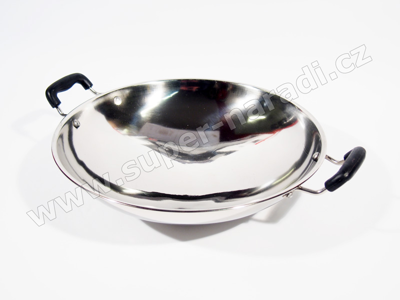 Wok pánev 35 cm z nerezové oceli PWI