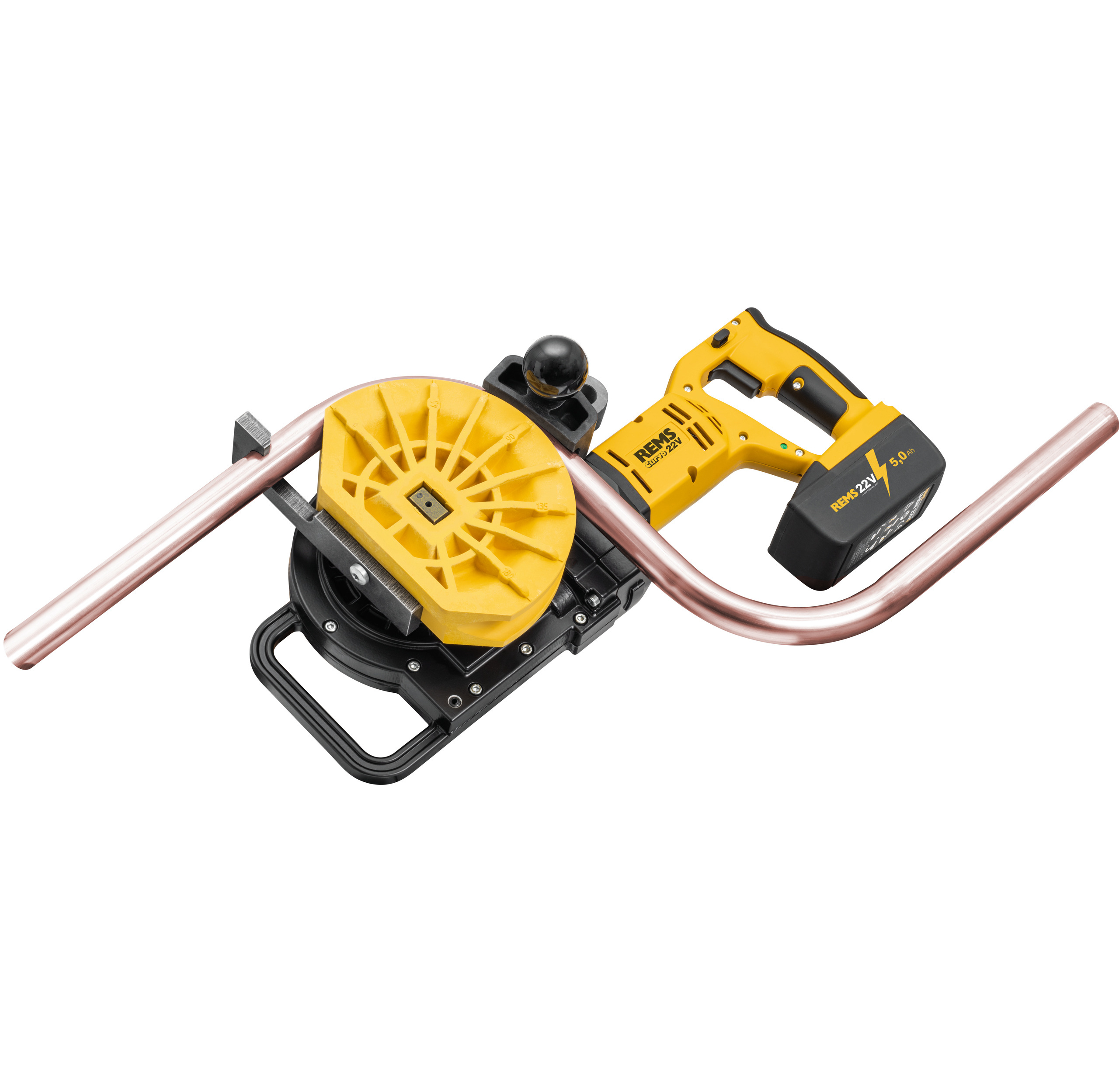 REMS Akku-Curvo Set 15-18-22, 230V elektrická-aku 22V ohýbačka trubek 580051