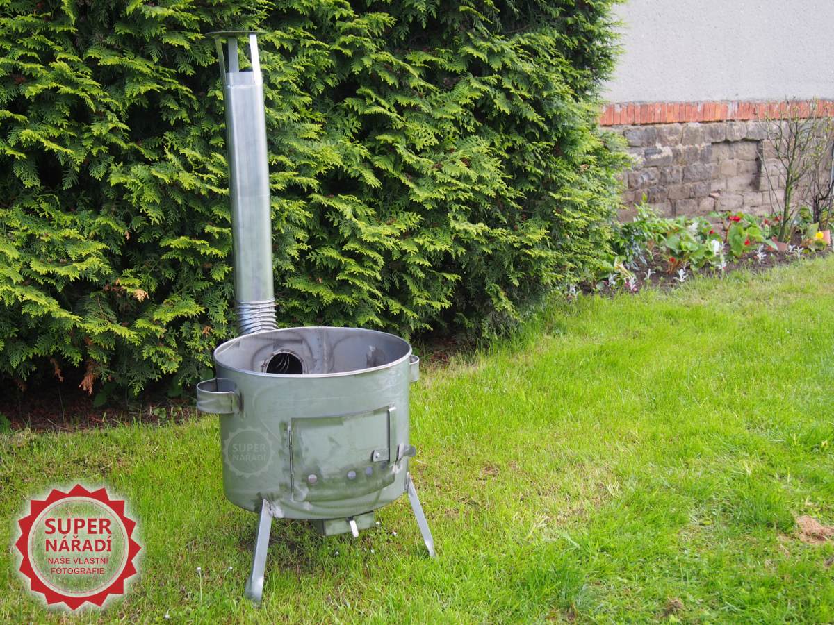 PLD Kotlina 42 cm pro kotlíky 20-25l, Inox KZBINOX s komínkem, nerezová