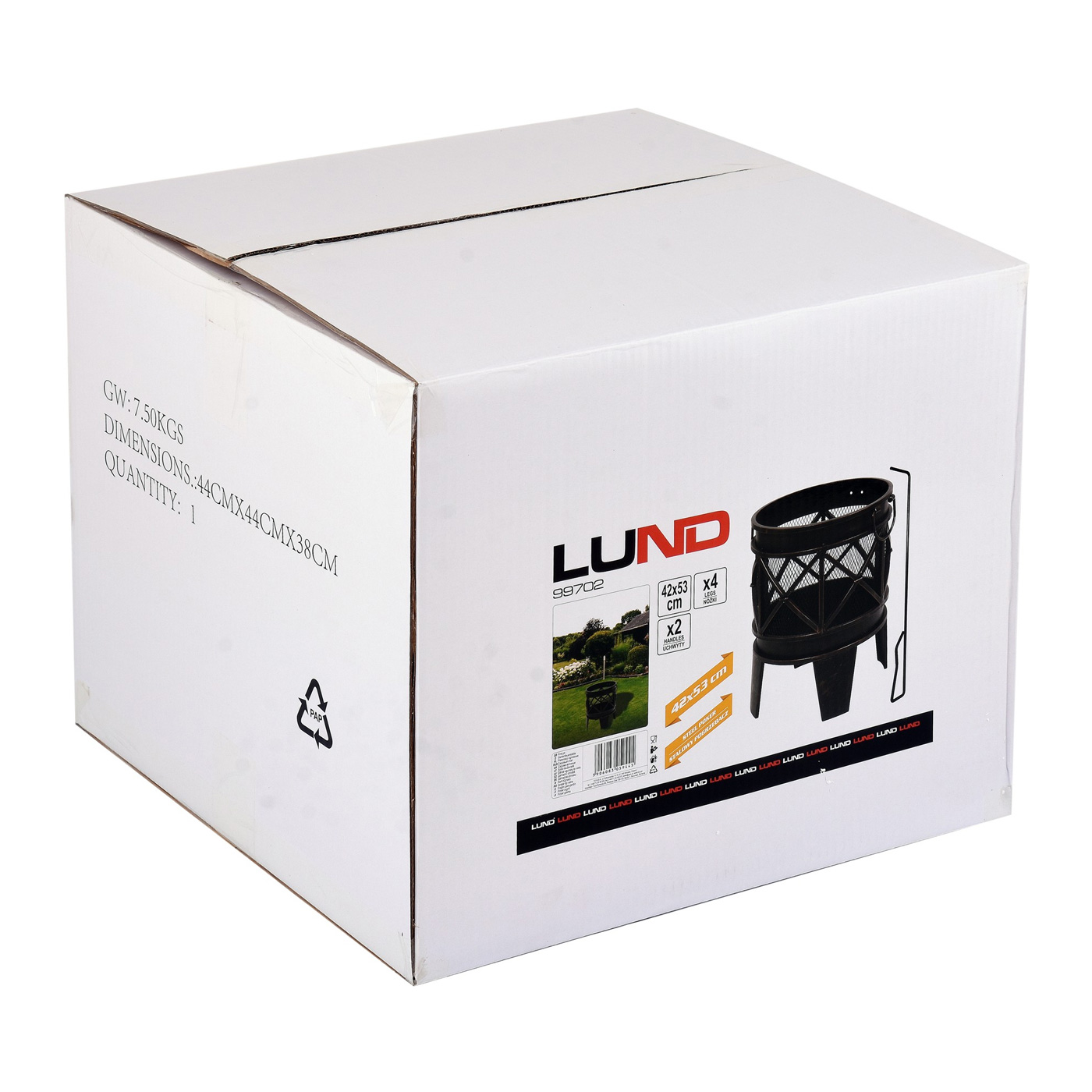LUND Zahradní ohniště ocelové 2v1, 42cm TO-99702, smaltované