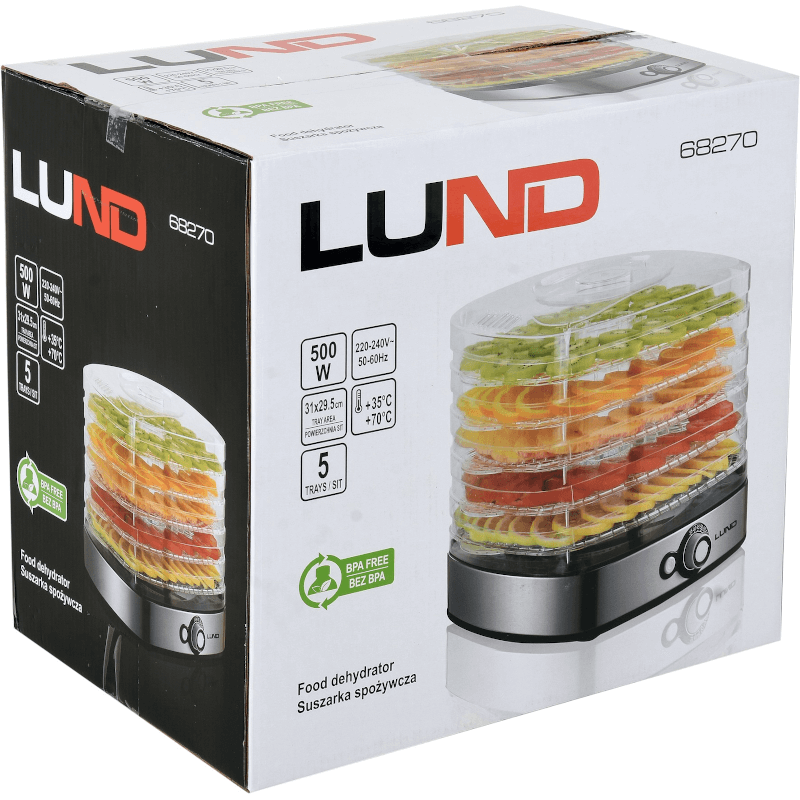 LUND Sušička potravin 5 pater 420-500 W TO-68270