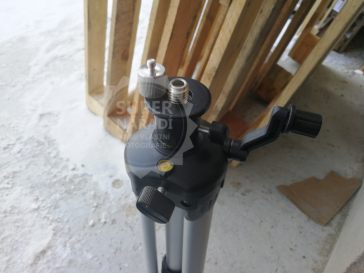 Stativ hliníkový Dedra MC0911 150cm pro 5/8'' lasery + 1/4" adaptér