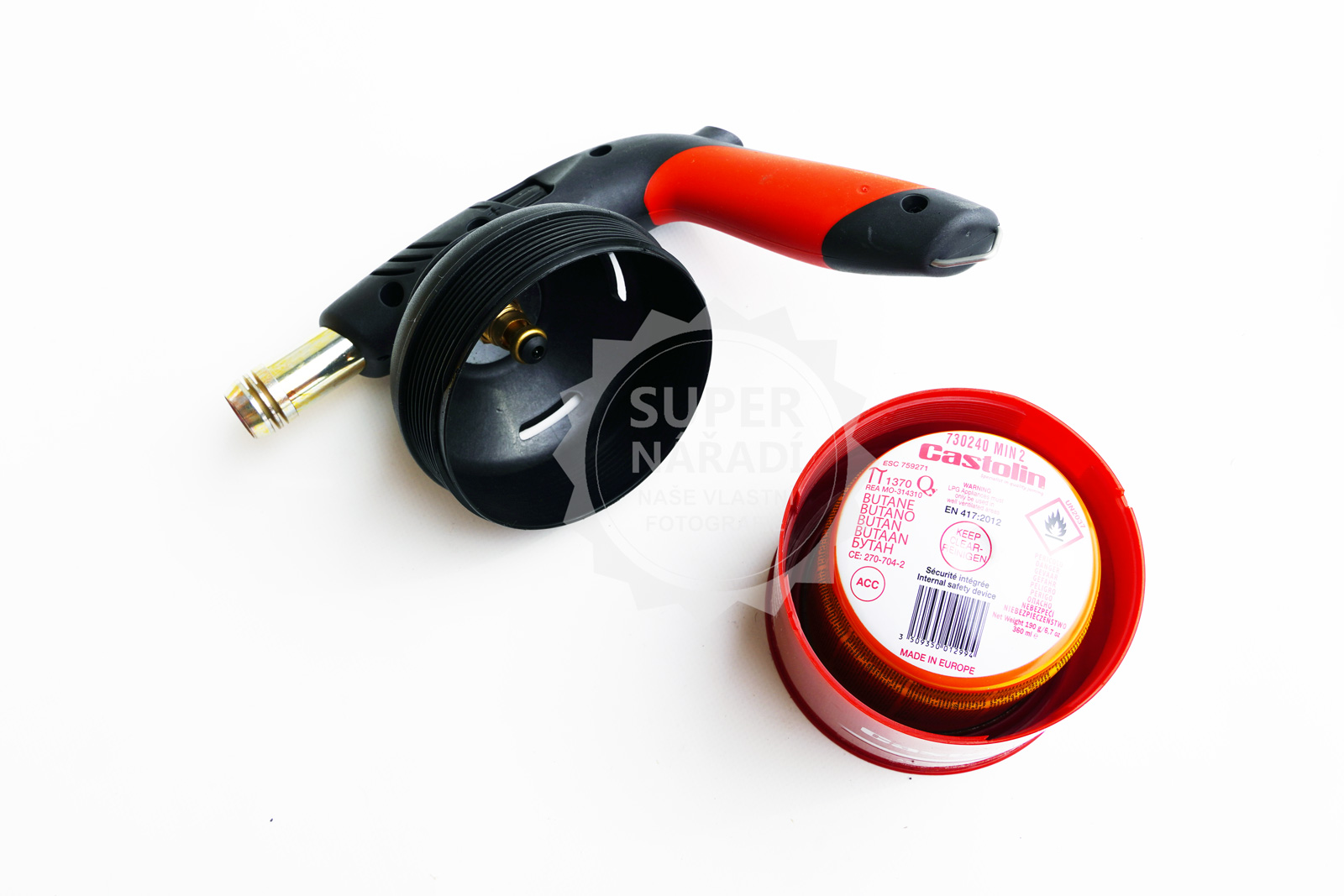Castolin Plynový hořák 1,4 kW piezo KIT + 2 kartuše 190g 754313 45090.LSP letlampa