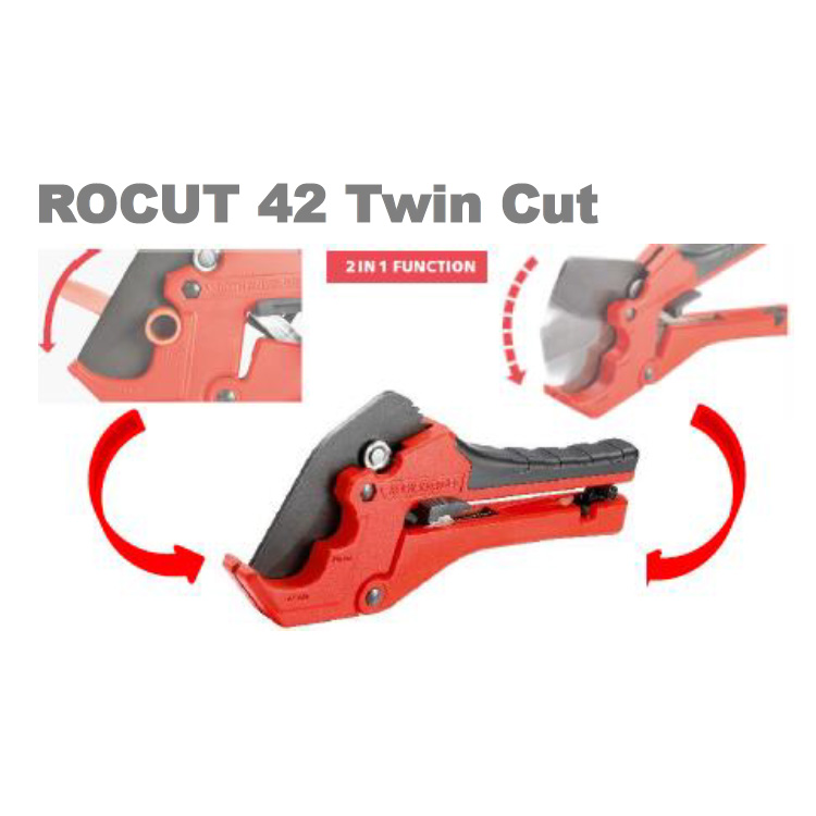Rothenberger ROCUT 42 Twin Cut 2v1, nůžky na plastové trubky PP PE PEX 1000003011 PTFE