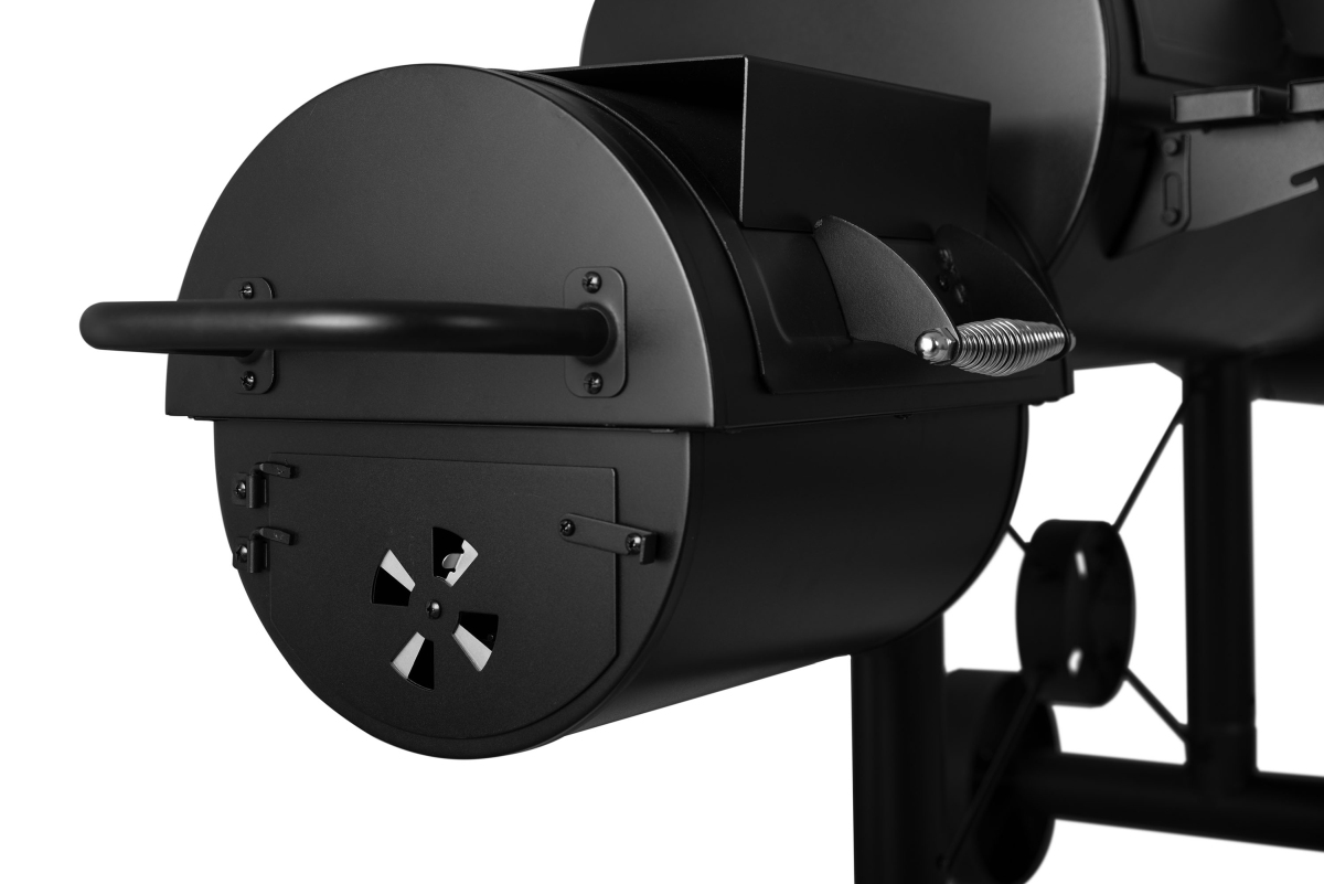 G21 Gril Kentucky na dřevěné uhlí s udírnou BBQ 6390292 lokomotiva B-A