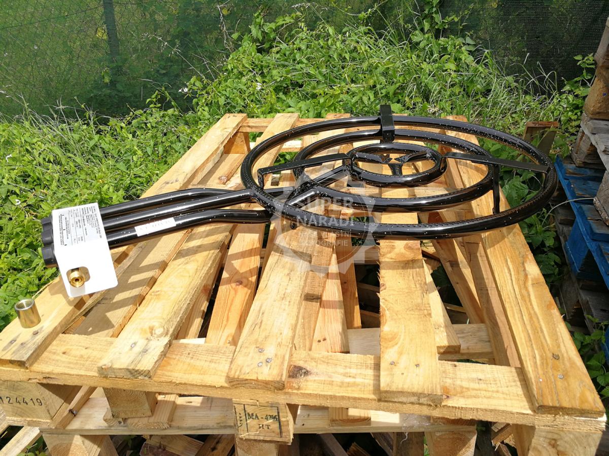 Paella hořák 60 cm 19 kW na zemní plyn 20mbar, 3-kruhový, Vaello Campos P1660G, vařič