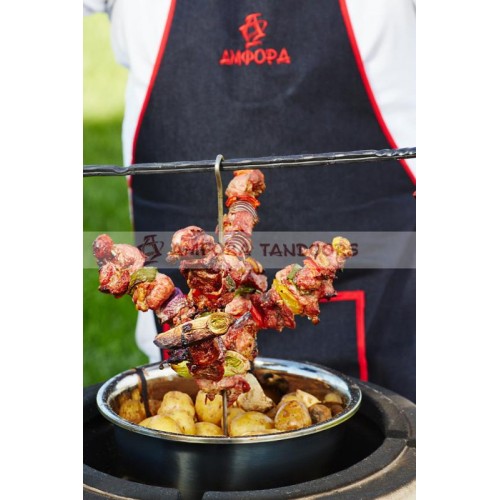 Grilovací mísa s trny 29 cm, stromeček, nerez Amfora Tandoors 00000001189 závěsná