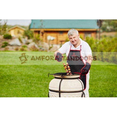 Dvojitý špíz 44 cm nerez Amfora Tandoors 00001802 závěsný