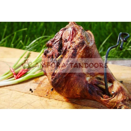Hák na maso 26 cm nerez Amfora Tandoors 00001803 závěsný na pečení
