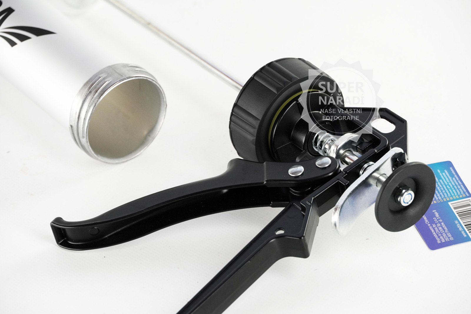 Vytlačovací pistole, 300 ml, hliník Dedra 1201-10 na silikon, tmely