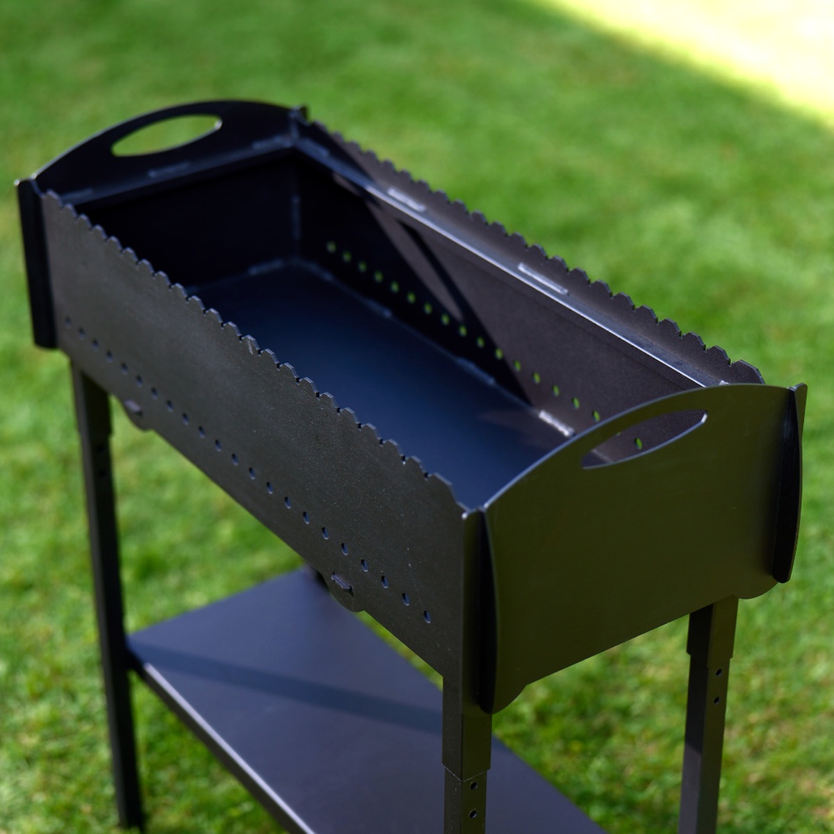 Dm Grill Mangal gril na špízy 73x30 cm, 3 mm Classic GR002 se spodní policí