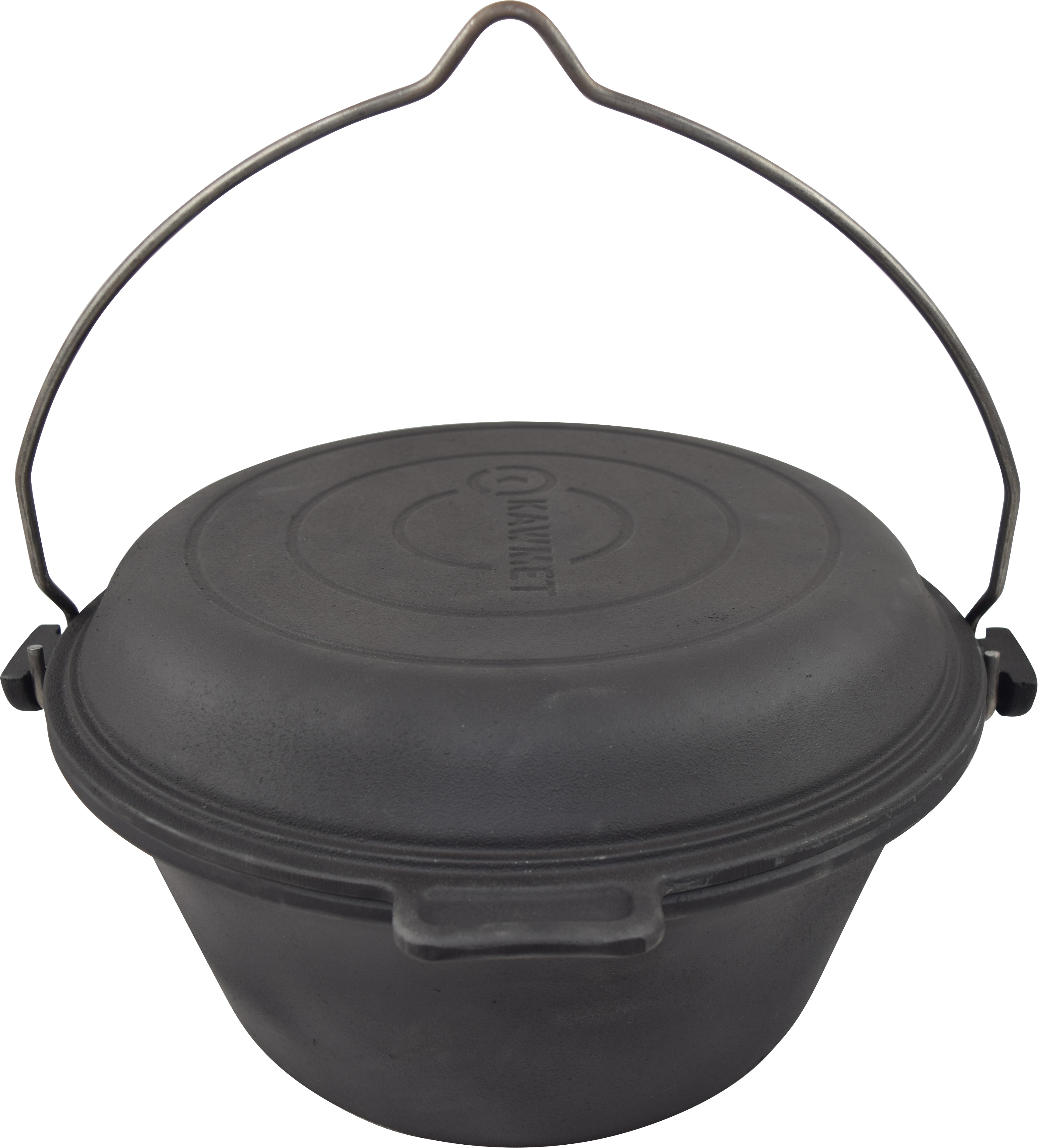 Kawmet Litinový maďarský kotlík 9l 2v1 + grilovací pánev W00481