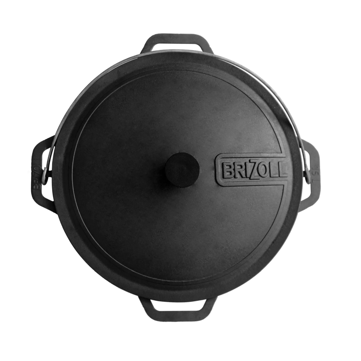 Litinový kotlík 36 cm, 8 l kazan + litinová poklice Brizoll KA08-1