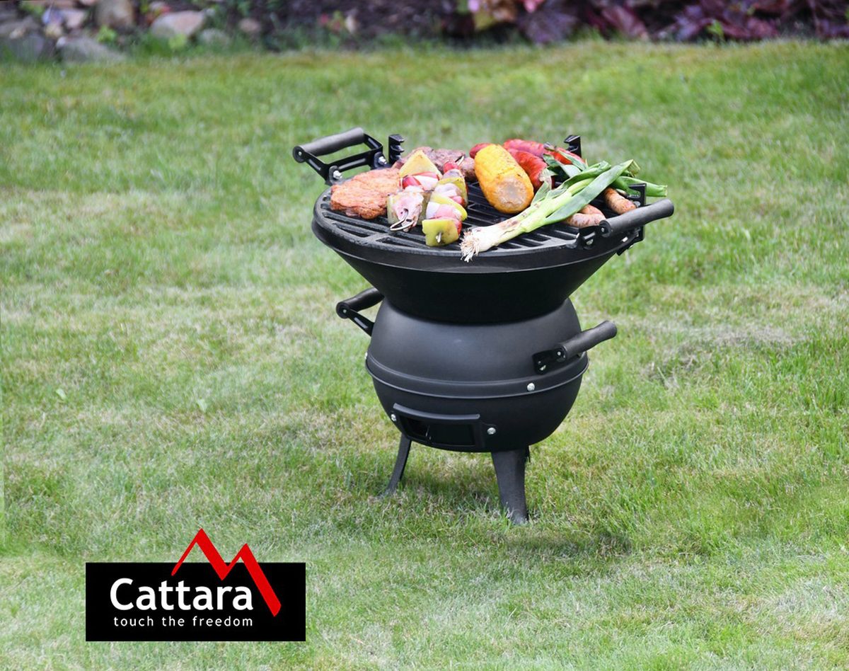 Cattara Gril Kettle 35cm 13023, litinový na nožkách