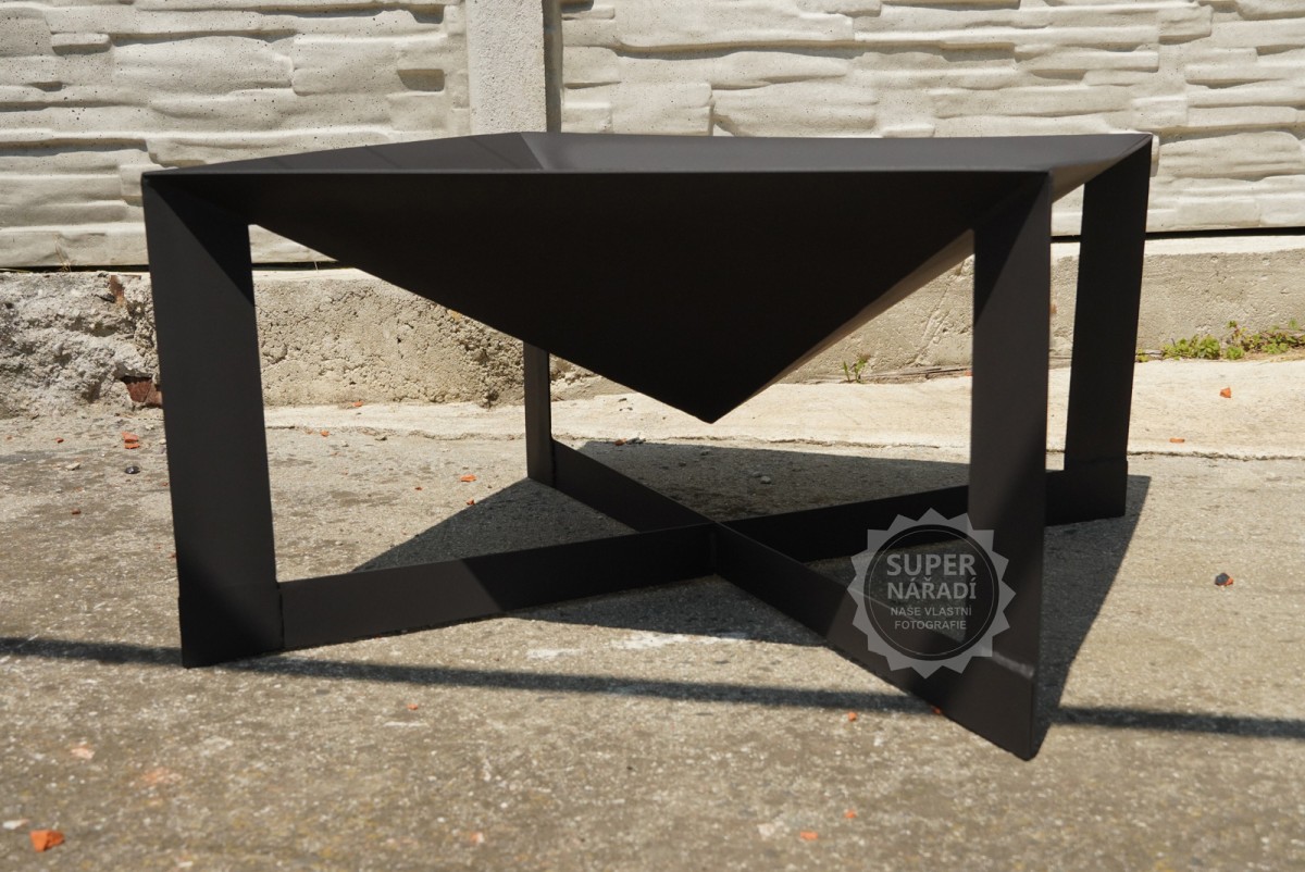 PLD Ocelové ohniště Quad 70x70x40cm KRB2, termo, se čtvercovou základnou