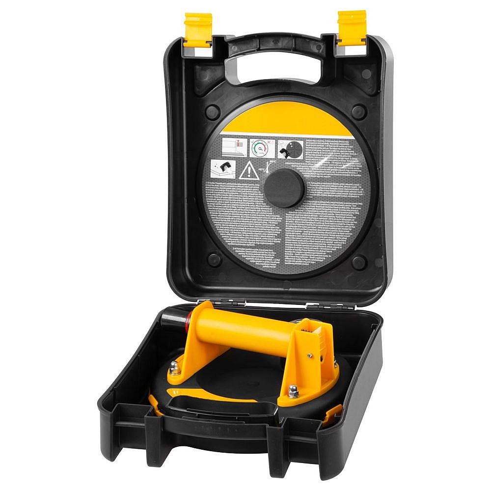 Držák, nosič na dlažbu 200mm s manometrem, 1 přísavka do 120kg, Strend Pro 2172827