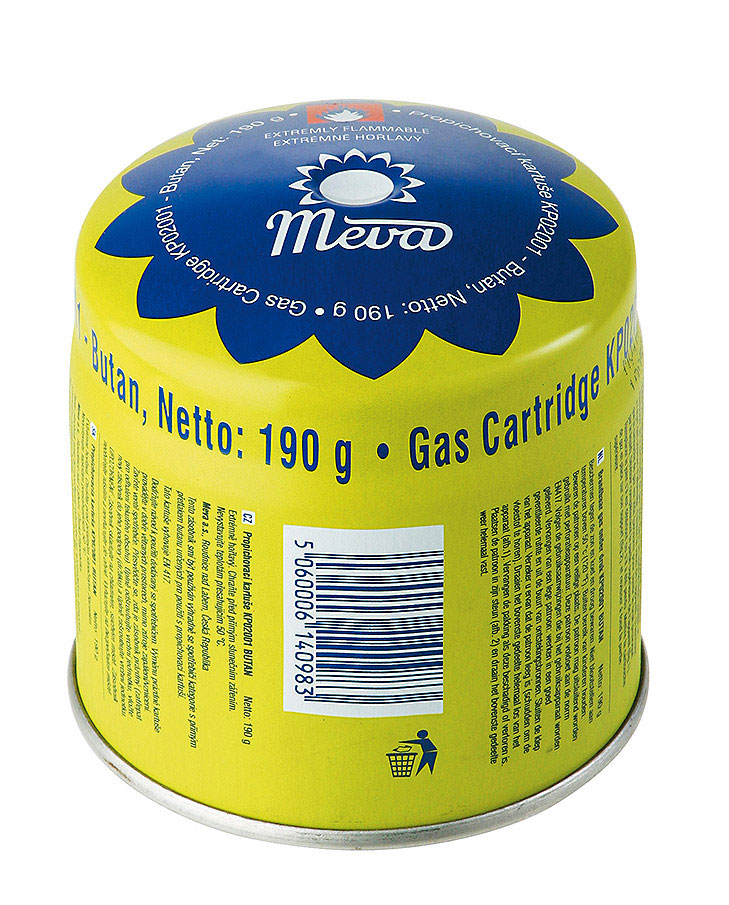Meva Hořák Typhoon 1,2 kW 360° KP19001 + 4 kartuše 190g KP02001-SG Set SN Piezo