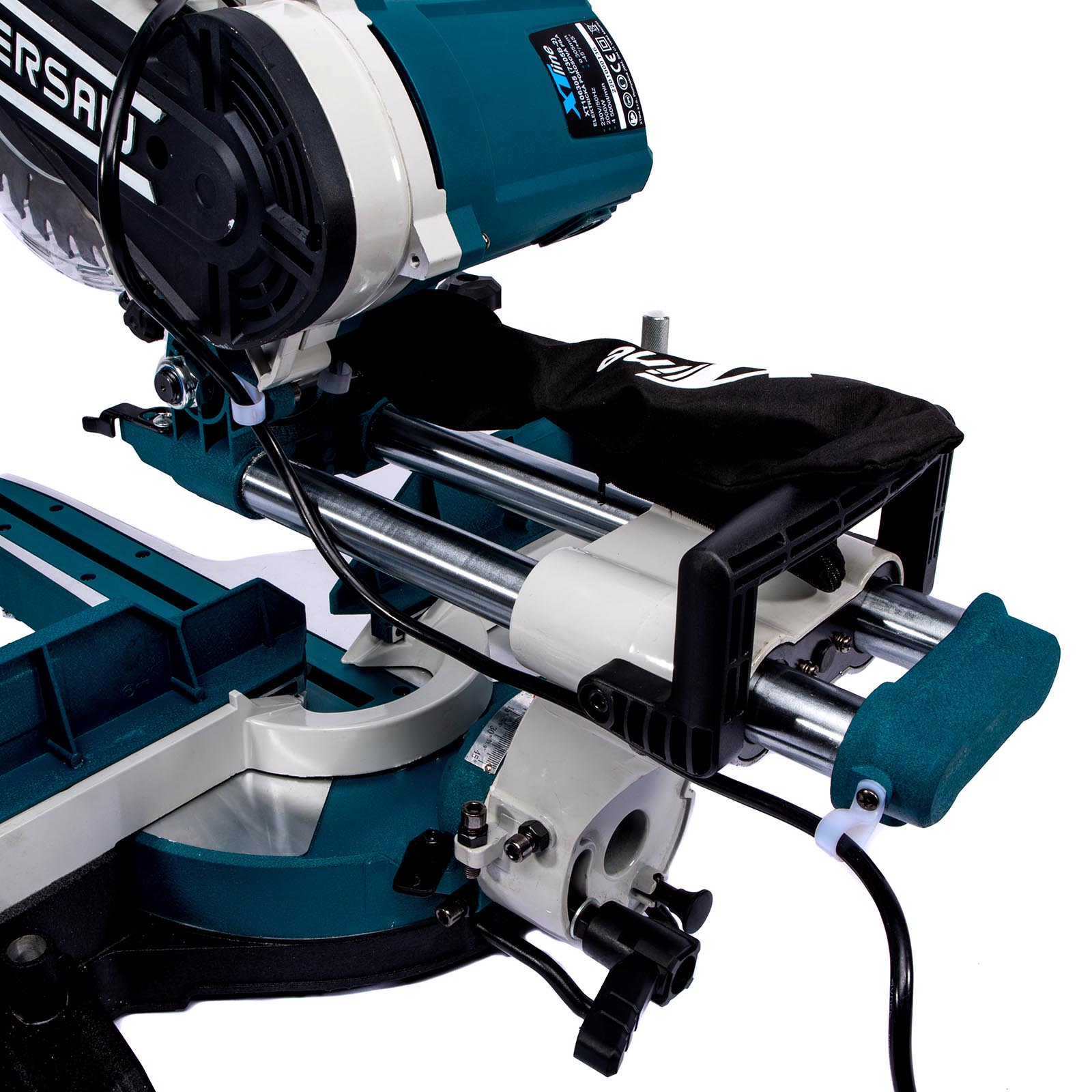 XTLINE Pokosová pila s pojezdem a laserem 2000 W, 305 mm XT106305