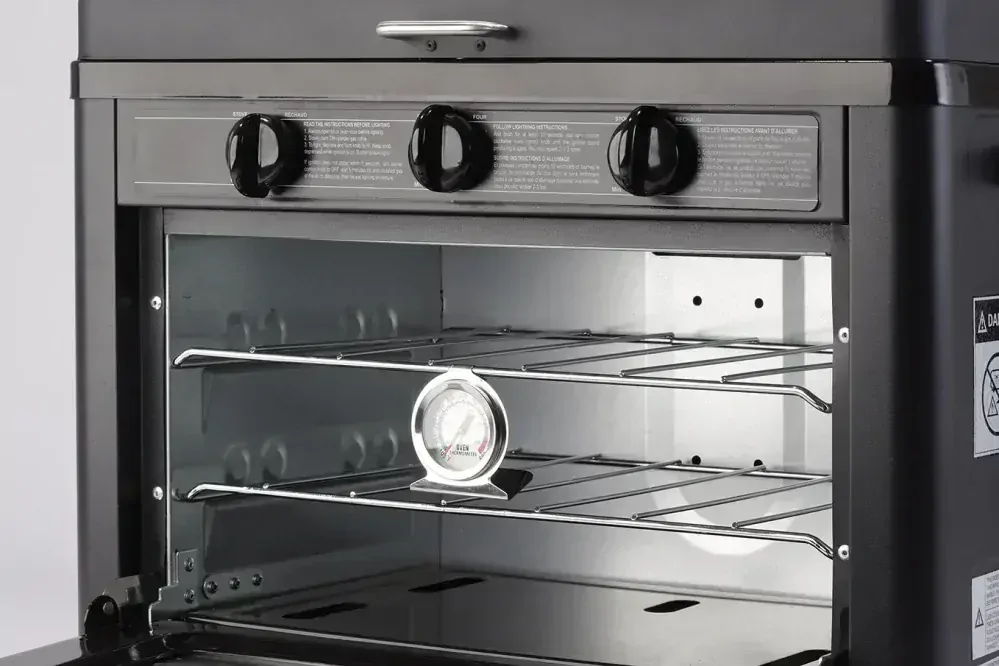 Meva Plynový dvojvařič + campingová trouba KP23002 Kombi, přenosná