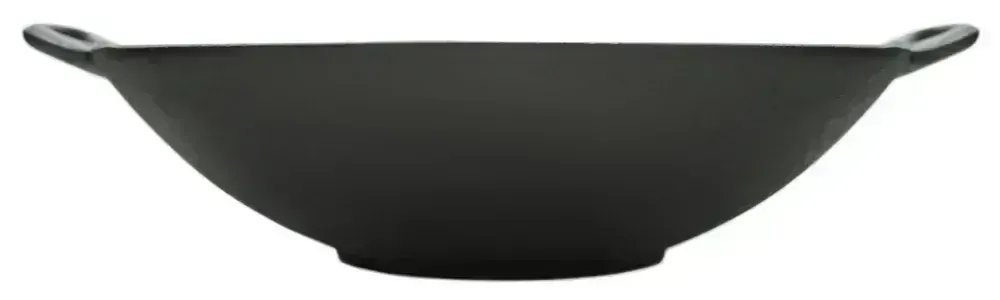 Cattara Grilovací pánev Wok Litina 31cm 13069 se dvěma madly