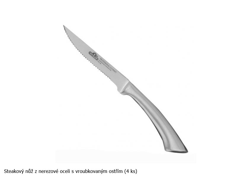 Sada nožů PRO Inox 5+2, steakové, kuchařský, vidlička Napoleon 55206
