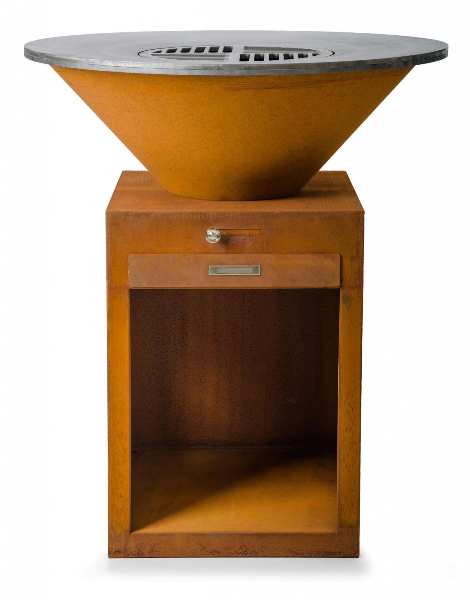 Gril G21 Oregon Corten s planchou 85 cm 63903201, kruhové