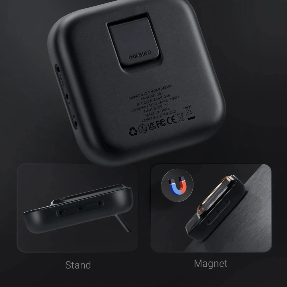 BBQ Grilovací teploměr Inkbird IBT-26S-4PR, 4 drátové sondy, WiFi 5GHz + Bluetooth do 50 m