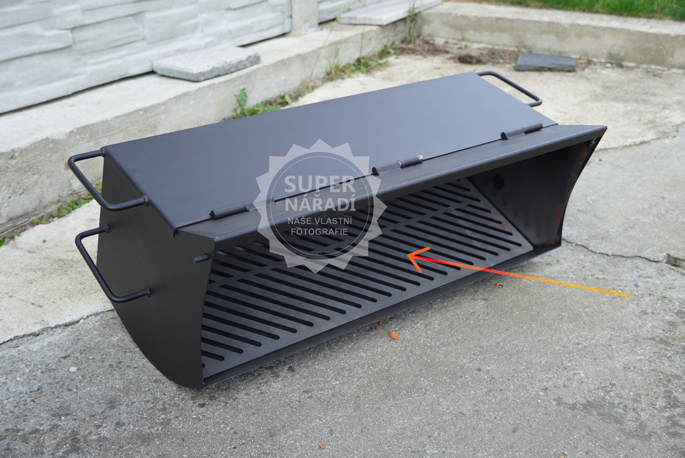 GFire ND zadní topeniště + palivový rošt pro gril G55 1200, komplet