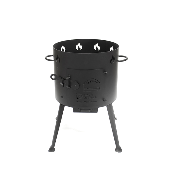 Davr Uzbecká kotlina 36 cm pro kotlíky 8-10 l s popelníkem, plech 2 mm