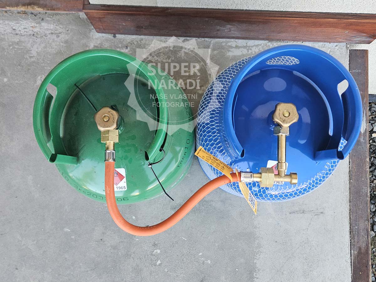 GSK Šroubení T, rozdvojka-propojka 2x W21,8 x 1/14" LH N2432 mosaz, k PB láhvi 5, 10, 33 kg