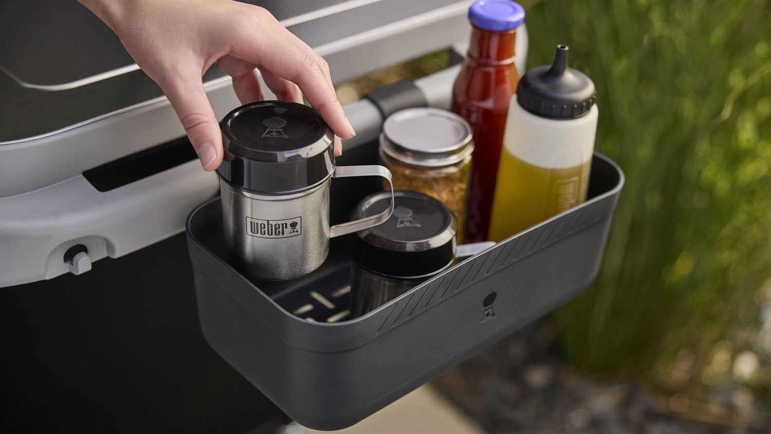 Weber Works - nádoba na koření Snap on, 3400105, 31x20x10cm