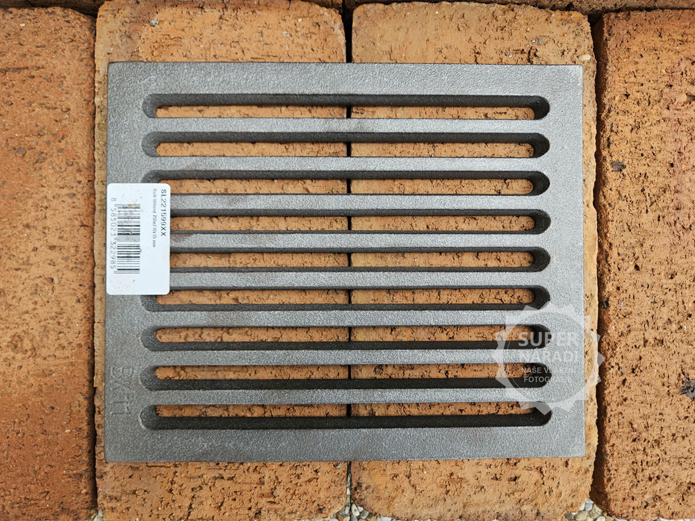 Strend Pro Litinový rošt 255x210x12mm 10x8" 221599, do topeniště kamen, krbů