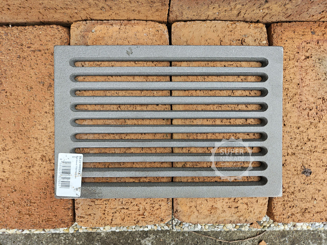 Strend Pro Litinový rošt 315x210x12mm 12x8" 221695, do topeniště kamen, krbů