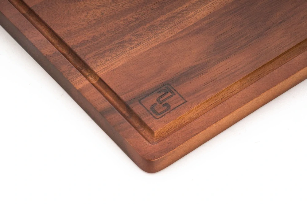 Prkénko servírovací G21 akácie 400 x 300 x 20 mm 635434, tmavě hnědé s drážkou