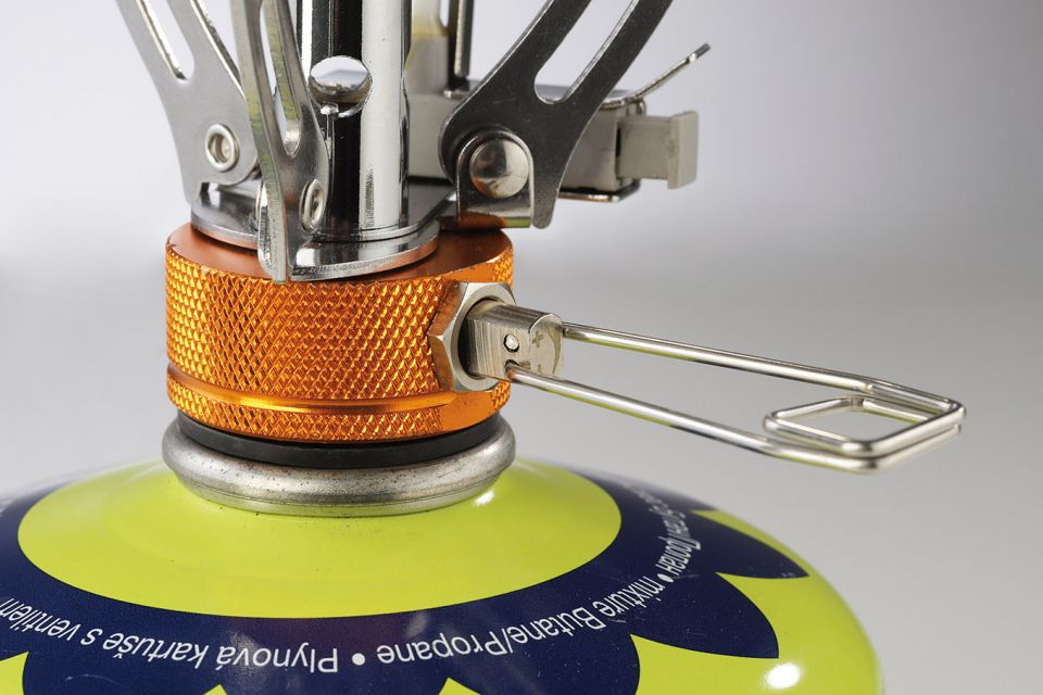 Meva plynový vařič Twist 4,5 kW KP24004 turistický, cestovní na kartuše 7/16" + pouzdro, piezo