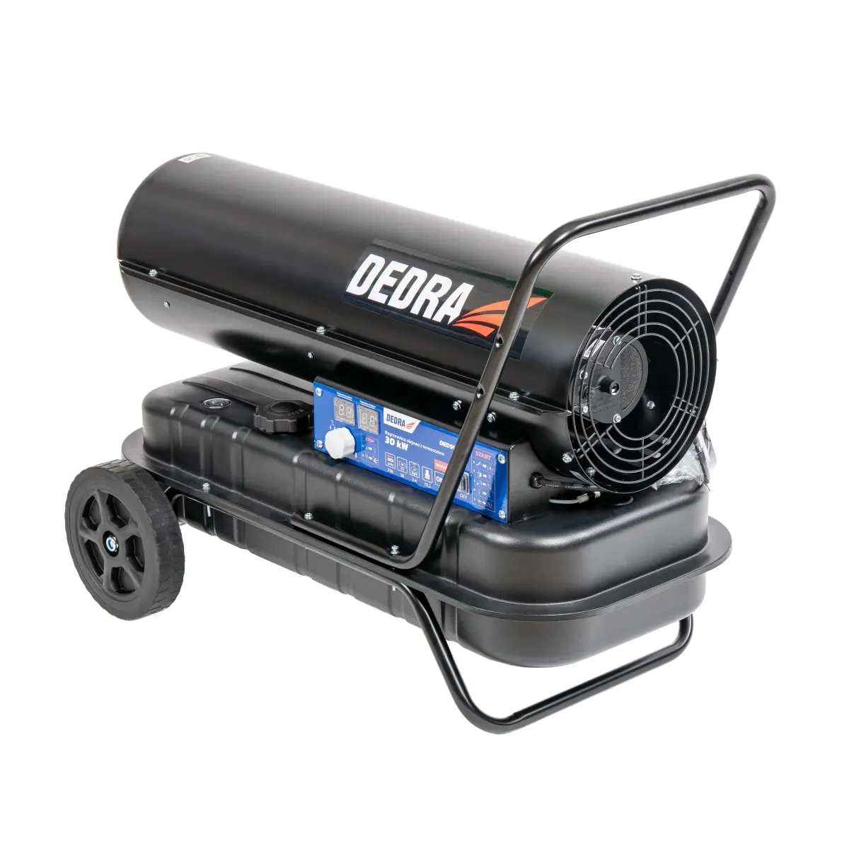 Dedra naftové topidlo 30 kW s termostatem DED9952B černé + kolečka, madlo
