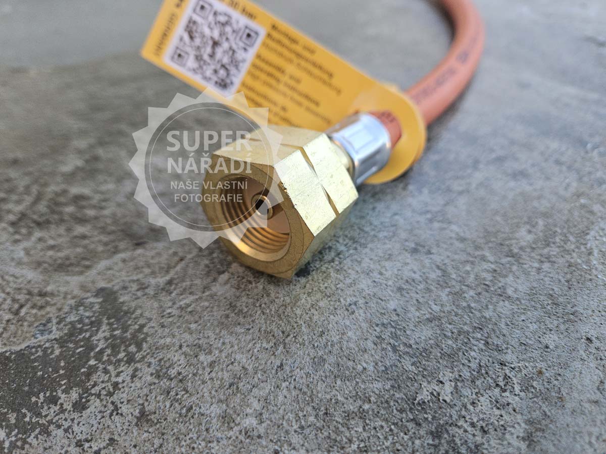 GSK sada k propojení 2 ks PB láhví, hadice 40 cm, rohové rozdvojení 90° W21,8 N2433, GOK 04-573-00, těsnění